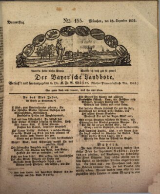 Der Bayerische Landbote Donnerstag 25. Dezember 1828