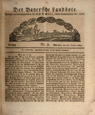 Der Bayerische Landbote Dienstag 20. Januar 1829