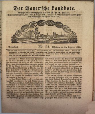 Der Bayerische Landbote Samstag 19. Dezember 1829