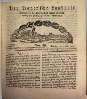 Der Bayerische Landbote Dienstag 9. März 1830