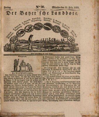 Der Bayerische Landbote Freitag 11. Februar 1831