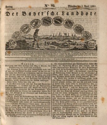 Der Bayerische Landbote Freitag 1. April 1831