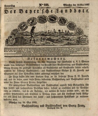 Der Bayerische Landbote Donnerstag 12. Mai 1831