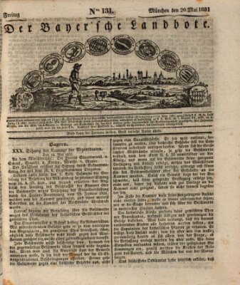 Der Bayerische Landbote Freitag 20. Mai 1831