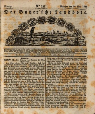 Der Bayerische Landbote Montag 30. Mai 1831