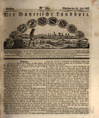 Der Bayerische Landbote Dienstag 12. Juli 1831