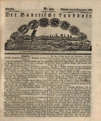 Der Bayerische Landbote Samstag 24. September 1831