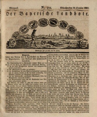 Der Bayerische Landbote Mittwoch 12. Oktober 1831