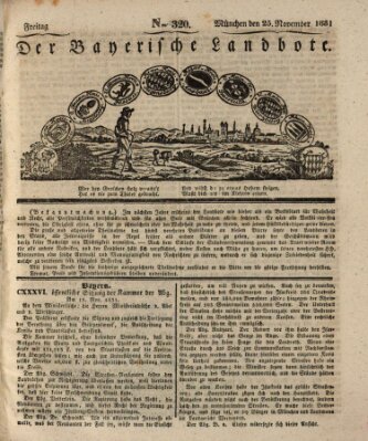 Der Bayerische Landbote Freitag 25. November 1831