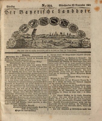 Der Bayerische Landbote Dienstag 29. November 1831
