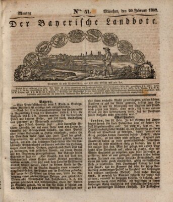 Der Bayerische Landbote Montag 20. Februar 1832