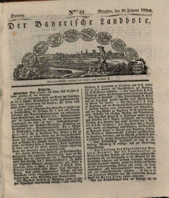 Der Bayerische Landbote Sonntag 26. Februar 1832