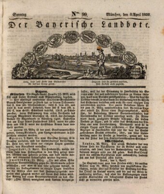 Der Bayerische Landbote Sonntag 8. April 1832