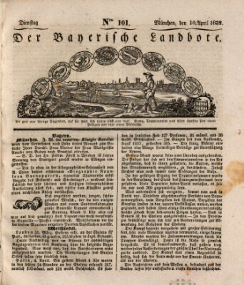 Der Bayerische Landbote Dienstag 10. April 1832