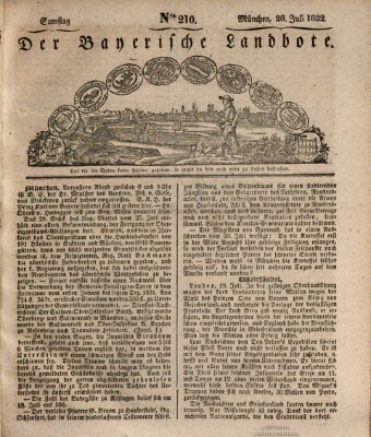 Der Bayerische Landbote Samstag 28. Juli 1832
