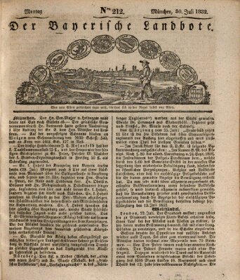 Der Bayerische Landbote Montag 30. Juli 1832