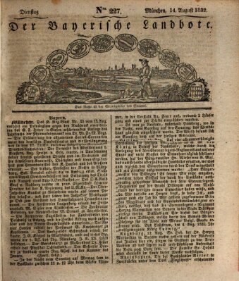 Der Bayerische Landbote Dienstag 14. August 1832
