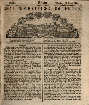 Der Bayerische Landbote Samstag 18. August 1832