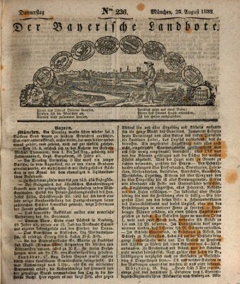 Der Bayerische Landbote Donnerstag 23. August 1832