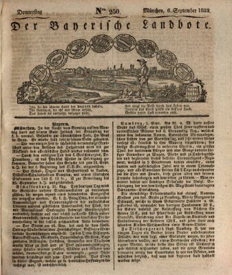 Der Bayerische Landbote Donnerstag 6. September 1832