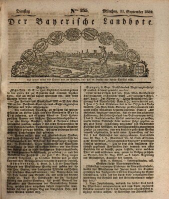 Der Bayerische Landbote Dienstag 11. September 1832
