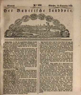 Der Bayerische Landbote Mittwoch 12. September 1832