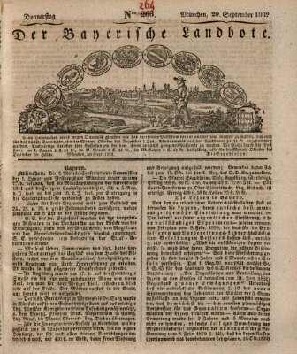 Der Bayerische Landbote Donnerstag 20. September 1832
