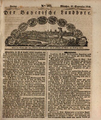 Der Bayerische Landbote Freitag 21. September 1832