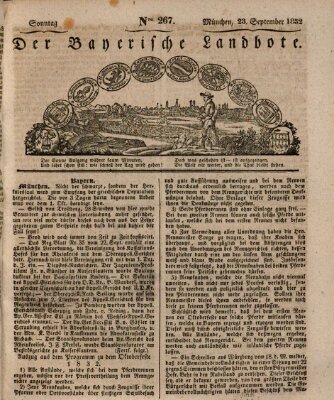 Der Bayerische Landbote Sonntag 23. September 1832