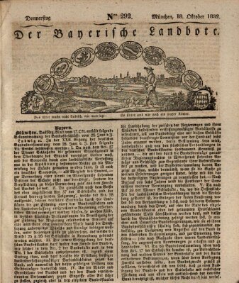 Der Bayerische Landbote Donnerstag 18. Oktober 1832