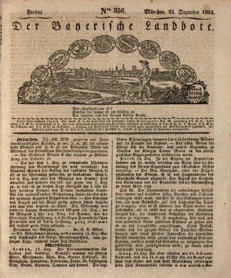 Der Bayerische Landbote Freitag 21. Dezember 1832