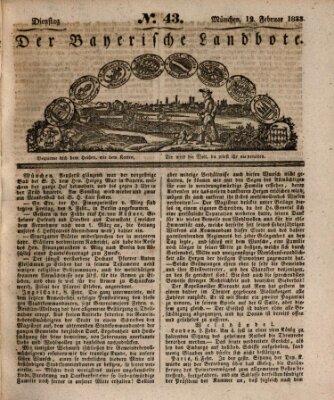 Der Bayerische Landbote Dienstag 12. Februar 1833