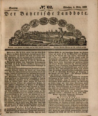 Der Bayerische Landbote Sonntag 3. März 1833