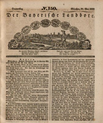 Der Bayerische Landbote Donnerstag 30. Mai 1833