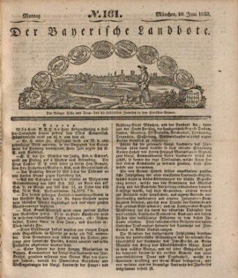 Der Bayerische Landbote Montag 10. Juni 1833