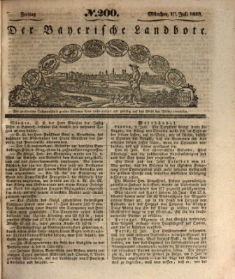 Der Bayerische Landbote Freitag 19. Juli 1833
