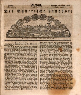 Der Bayerische Landbote Freitag 20. September 1833