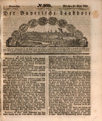 Der Bayerische Landbote Donnerstag 26. September 1833