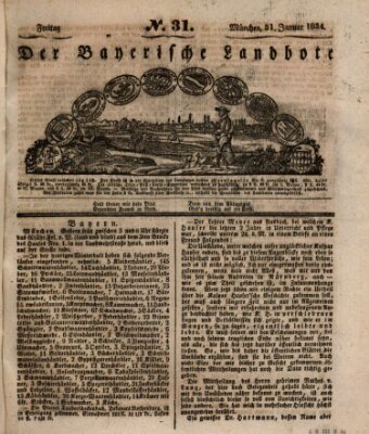 Der Bayerische Landbote Freitag 31. Januar 1834