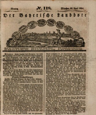 Der Bayerische Landbote Montag 28. April 1834