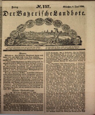 Der Bayerische Landbote Freitag 6. Juni 1834