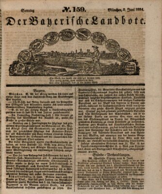 Der Bayerische Landbote Sonntag 8. Juni 1834