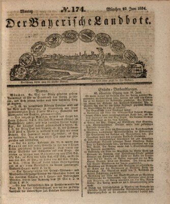 Der Bayerische Landbote Montag 23. Juni 1834