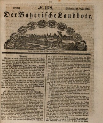 Der Bayerische Landbote Freitag 27. Juni 1834