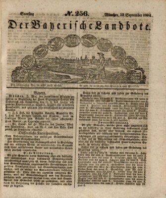 Der Bayerische Landbote Samstag 13. September 1834