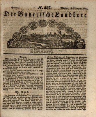 Der Bayerische Landbote Sonntag 14. September 1834