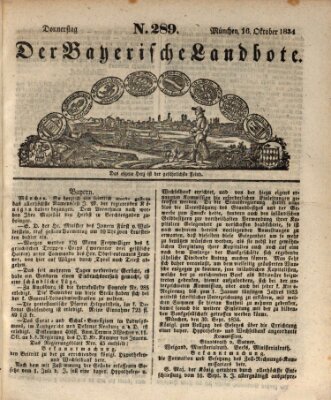 Der Bayerische Landbote Donnerstag 16. Oktober 1834