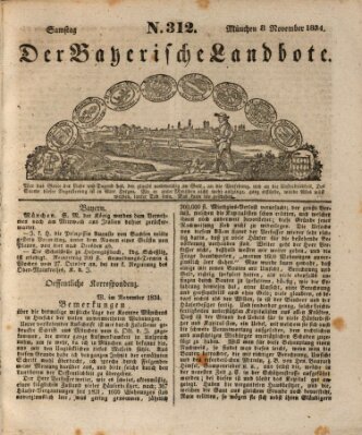Der Bayerische Landbote Samstag 8. November 1834