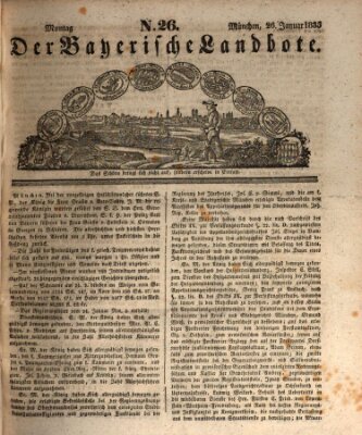 Der Bayerische Landbote Montag 26. Januar 1835