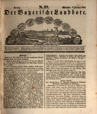 Der Bayerische Landbote Freitag 6. Februar 1835